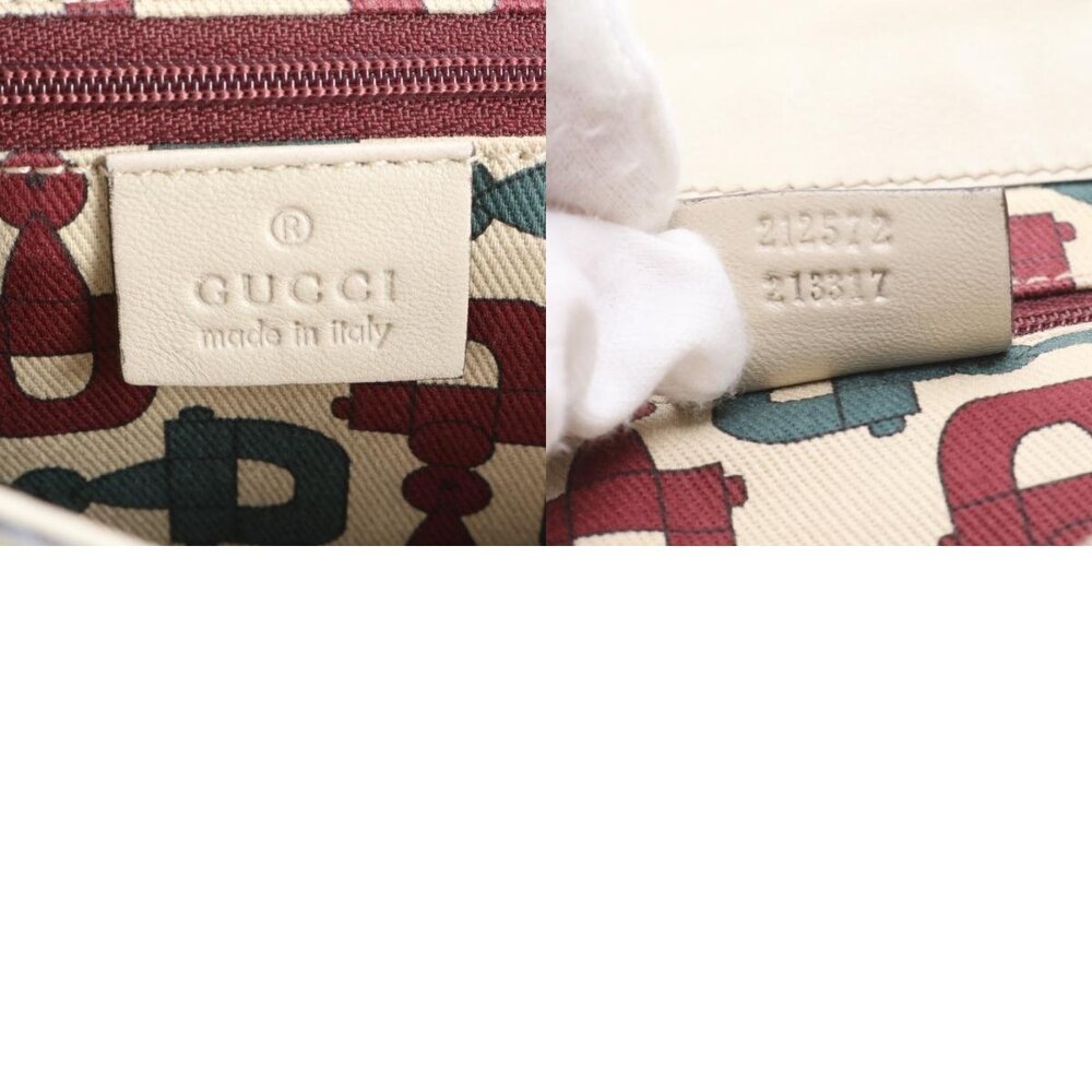 Gucci Guccissima Heart Emblem Leather Shoulder Bag Crossbody RIM - Picture 10 of 10